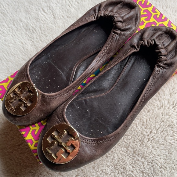 Tory Burch | Brown Leather ‘Reva’ Ballet Flats | 8.5 - Picture 15 of 15